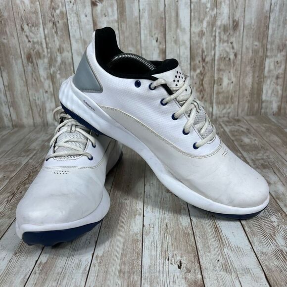 Puma fusion grip white leather golf Mens 12 - Picture 6 of 8